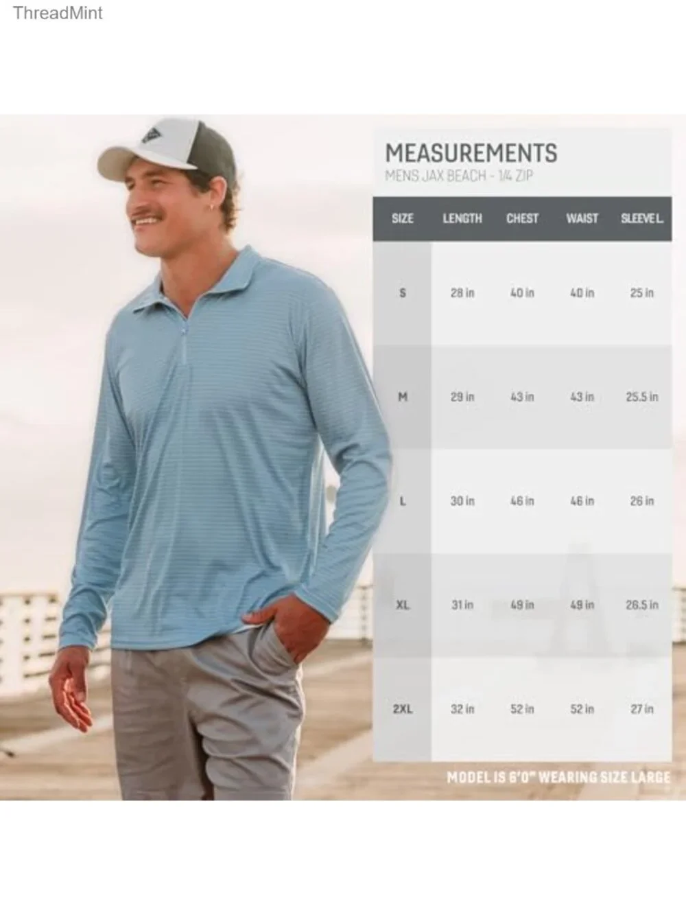 Men's UPF 50+ Long Sleeve Quarter-Zip Sun Shirt Quick-Dry Lightweight